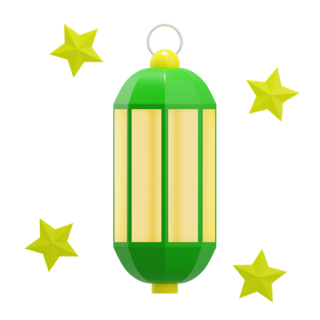 Lantern with Stars  3D Icon