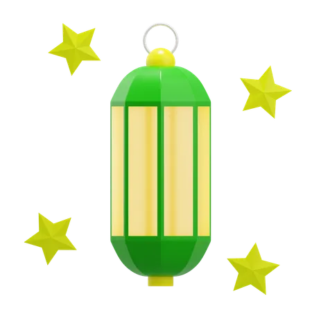 Lantern with Stars  3D Icon