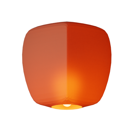 Lanterna do céu  3D Illustration