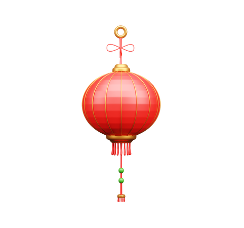 Lanterna chinesa  3D Icon