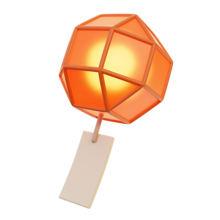 Lanterna chinesa  3D Icon