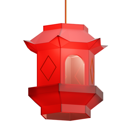 Lanterna chinesa  3D Illustration
