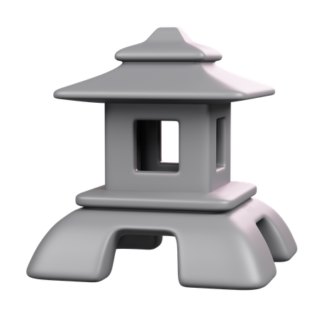 Lanterna de pedra  3D Icon