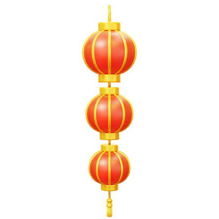 Lanterna decorativa chinesa  3D Icon
