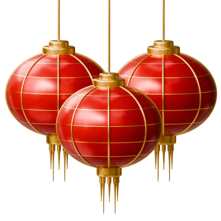 Lanterna do Ano Novo Chinês  3D Icon