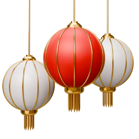 Lanterna do Ano Novo Chinês  3D Icon