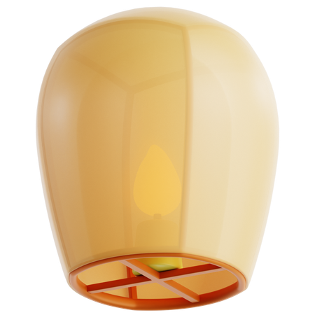 Lanterna flutuante do céu  3D Icon