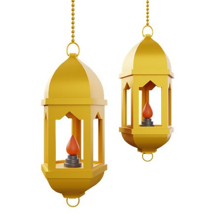 Lanterna do Ramadã  3D Illustration