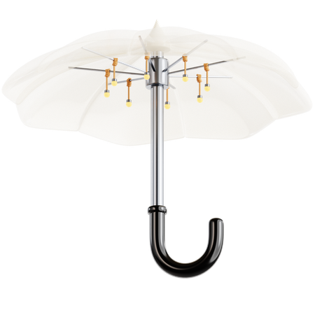 Lanterna guarda-chuva transparente  3D Icon