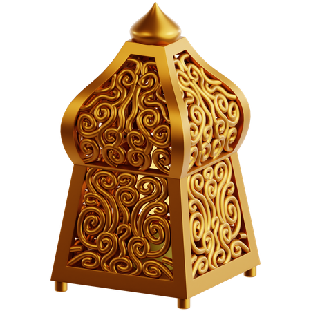 Lanterna quadrada pendurada  3D Icon