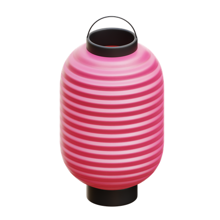 Lanterna rosa  3D Icon
