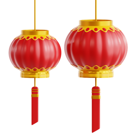 Lanterne chinoise  3D Icon