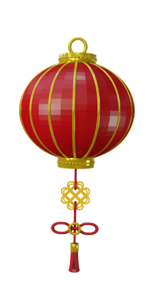 Lanterne chinoise  3D Illustration