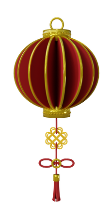 Lanterne chinoise  3D Illustration