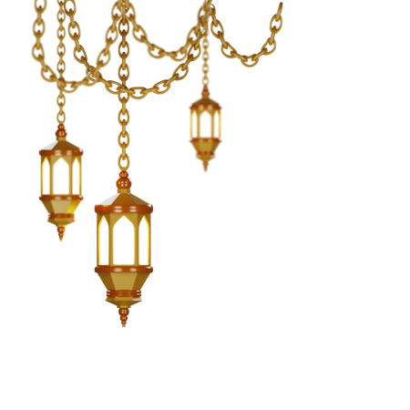 Lanterne du Ramadan  3D Illustration