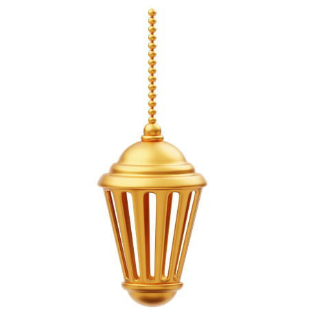 Décoration d'ornement de lanterne de Ramadan dorée  3D Icon