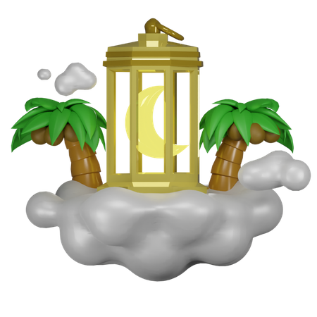 Lanterne islamique  3D Icon