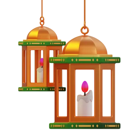 Lanterne islamique  3D Icon