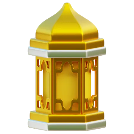 Lanterne islamique dorée  3D Icon