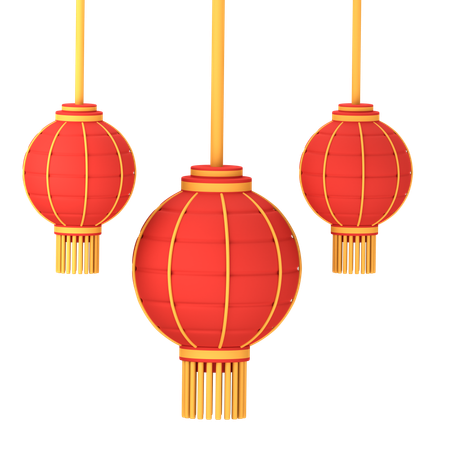 Lanternes chinoises  3D Icon