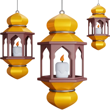 Lanternes du Ramadan  3D Icon