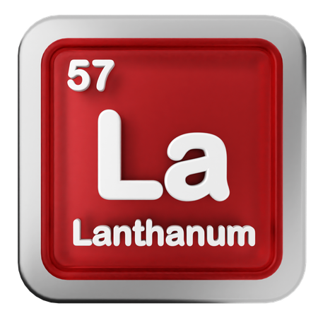 Lanthan-Periodensystem  3D Icon