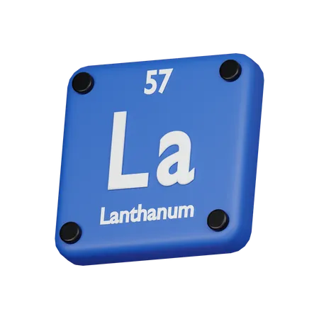 Lanthanum Element 3 D Icon 3D Icon