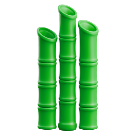 Bambú afilado  3D Icon