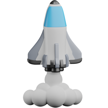 Lanzamiento de nave espacial  3D Icon