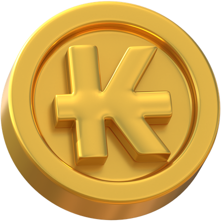 Lao Kip Coin  3D Icon