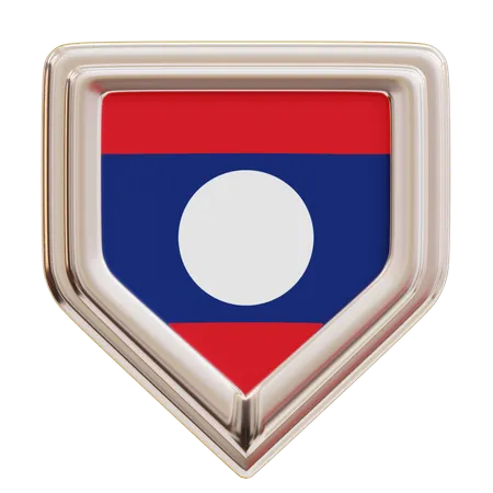 Laos Flag  3D Icon