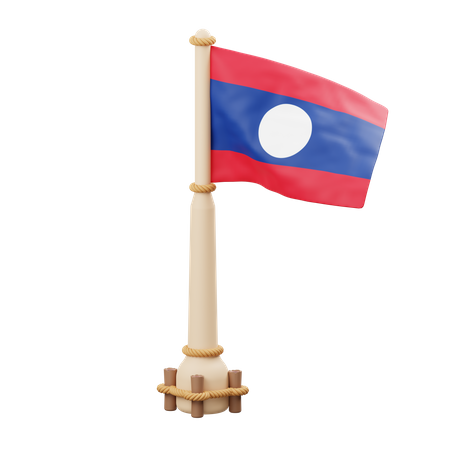 Laos Flag 3D Icon