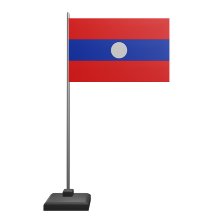 Laos flagge  3D Icon