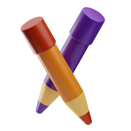 Lapices de colores  3D Icon