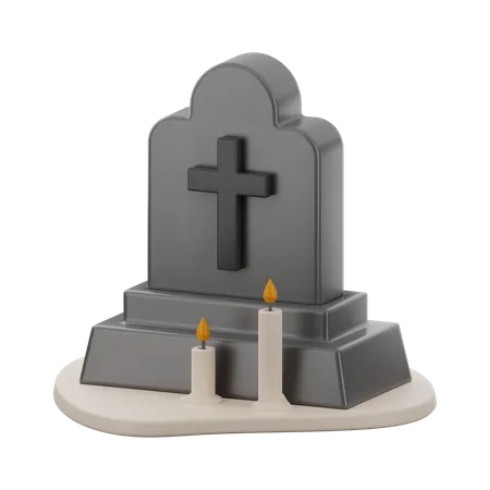 Lápida sepulcral  3D Icon