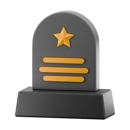 Lápide do Memorial Day  3D Icon