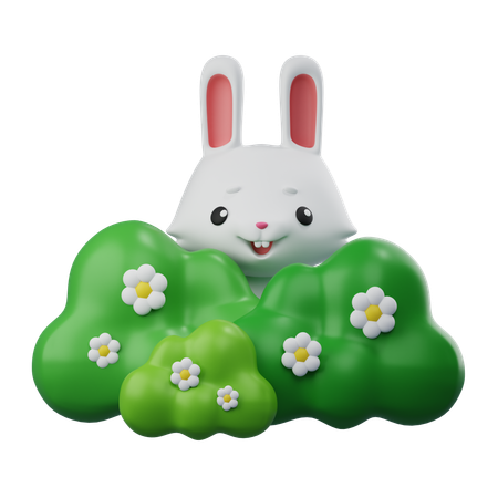 Lapin caché  3D Icon