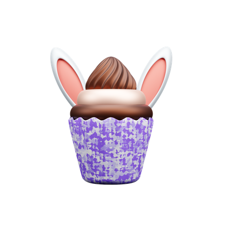 Petit gâteau de lapin  3D Icon