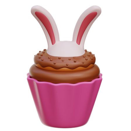 Petit gâteau de lapin  3D Icon