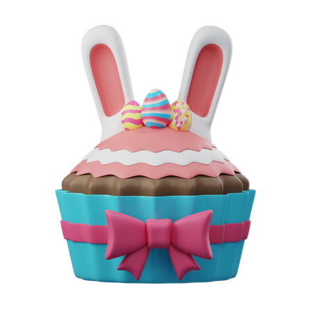 Petit gâteau de lapin  3D Icon