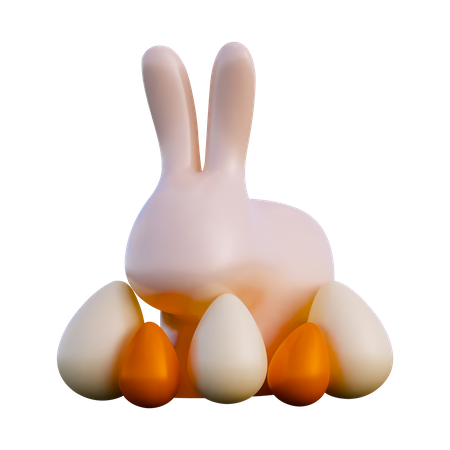 Lapin de Pâques  3D Illustration