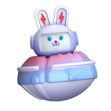 Robot lapin  3D Icon