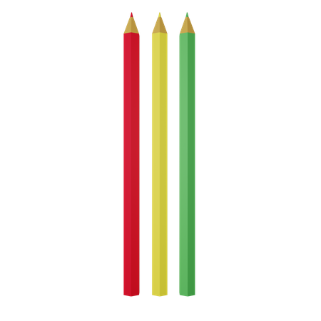 Cor de lápis  3D Icon