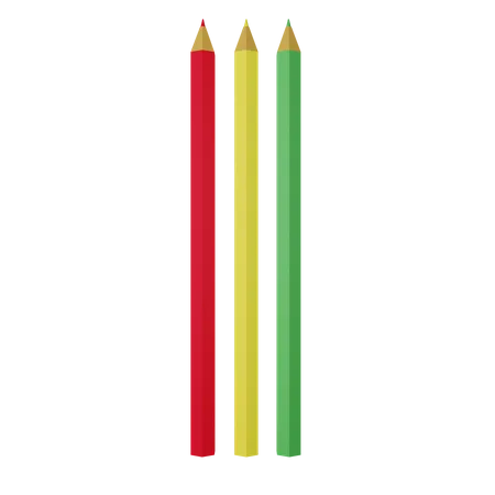 Cor de lápis  3D Icon
