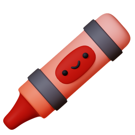 Lápis de cera  3D Icon