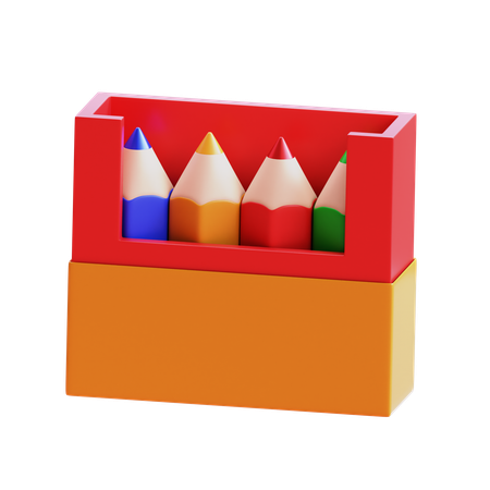 Lápis de cor  3D Icon