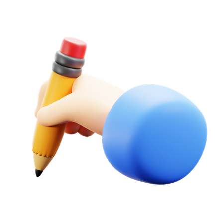 Lápis de escrita à mão  3D Icon