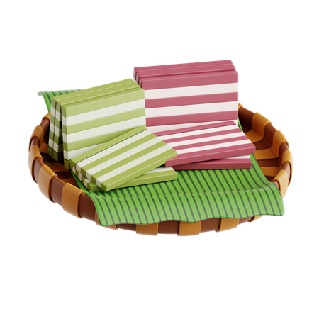 ラピス インドネシア レイヤーケーキ  3D Icon