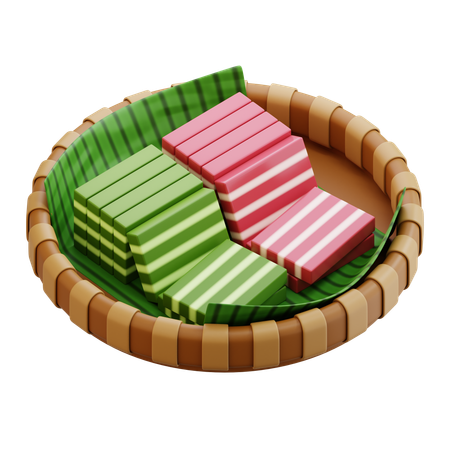 Lapis indonesian layer cake  3D Icon