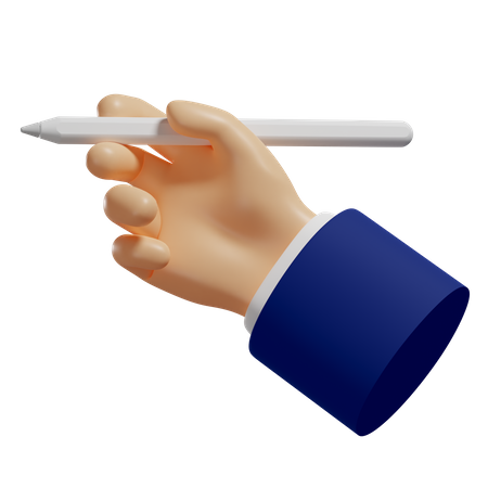 Lápiz digital de mano  3D Icon